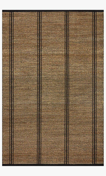 Hand Woven Jute Rug Nat/Black