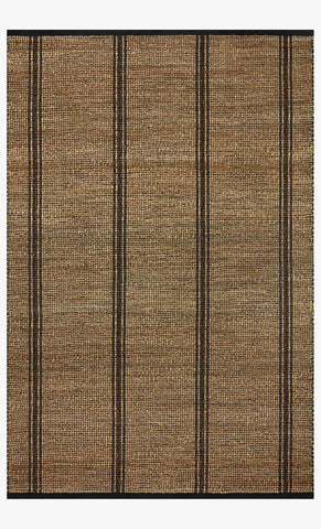 Hand Woven Jute Rug Nat/Black