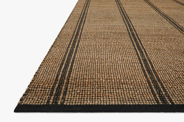 Hand Woven Jute Rug Nat/Black