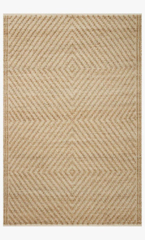 Geo Textured High Low Jute Rug