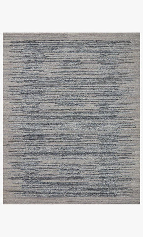 Denim High Low Wool Rug