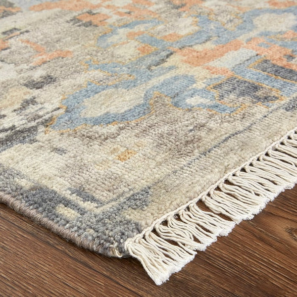 100% Wool Hand-Knotted Oushak Style Rug