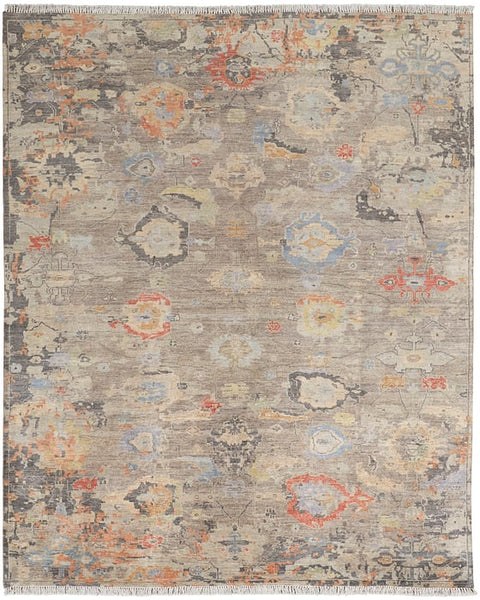 100% Wool Hand-Knotted Oushak Style Rug